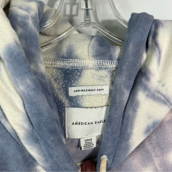 American Eagle Colorful Tie Fye Boxy Oversized Fit Hoodie Sweatshirt Small S - Picture 4 of 4